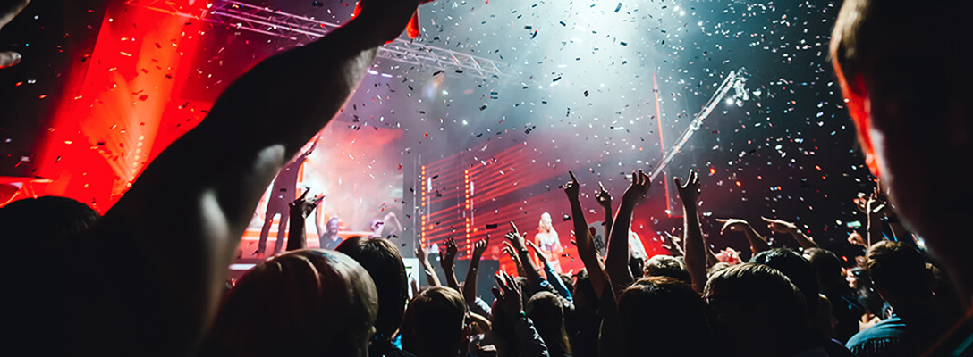 Crowd at Las Vegas Concert for Live Music